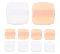 HAPINARY 10pcs Mini Powder Puff for Makeup Application Soft Skin-friendly Reusable Powder for Loose Body for Eyes Cheeks and Nose
