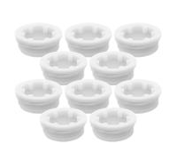 HAPINARY 10pcs Plastic Drum Bung Plugs for 200l Oil Drum, Bucket Lid, Barrel Seal Caps with Fine Thread, Easy Installation and Removal, Leak-resistant Storage Cover