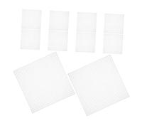 HAPINARY 10pcs Plastic Mesh Screen Blank Needlework Canvas Crochet Plastic Mesh for Craft Embroidery Fabric Squares Craft Canvas Embroidery Supplies Crochet Projects White