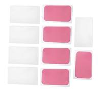 HAPINARY 10pcs Reusable Silicone Eyelash Extension Pads Lightweight Lash Lift Tape for Precision Grafting Comfortable Fit Beauty Salon and Makeup Use Pink Transparent