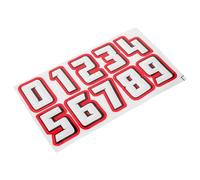HAPINARY 10pcs Small Adhesive Numbers Reflective Film Baseball Helmet Decals with No Residue for Softball Helmet Use in Competitions and Daily Practice Motivating Athletes