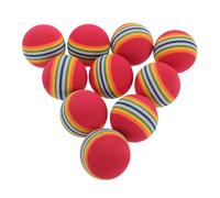 HAPINARY 10pcs Soft Interactive Rainbow for Cats Small Dogs Pet Chew Toy for Chasing Training Engaging Indoor Play for Kittens and Puppies