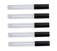 HAPINARY 10pcs Transparent Lip Gloss Bottles Frosted Square Design Empty Containers for Lip Oil Tinted Balm Portable Travel Makeup Storage