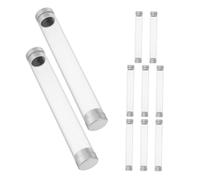 HAPINARY 10pcs Transparent Portable Tweezers Holder Case Tube Storage Container with Lid for Eyelash Tweezers Travel Tool Organizer and Item Protection