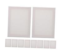 HAPINARY 10pcs White Cotton Linen Stretched Canvas Boards for Acrylic Oil Watercolor Painting Lightweight Frames for Artists Beginner-Friendly Art Supplies