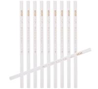 HAPINARY 10pcs White Fabric Pens for Sewing Wood and Wax Material, Accurate and Clean Lines, Precise Marking Tailor Pencils for Sewing Projects and Quilting Accessories