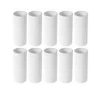 HAPINARY 10pcs White Kraft Paper Cardboard Tubes for Art, Storage and Craft Projects, Recyclable Reusable Mailing Tubes for Drawings, Posters and Paintings