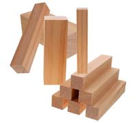 HAPINARY 10pcs Whittling Wood Blocks Smooth Polished Basswood Craft Kit for DIY Wood Sculpting Exercises and Home Decor Projects Safe Sturdy Wooden Cubes for Beginners