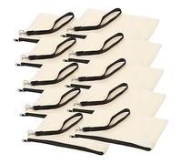 HAPINARY 10sets Heat Transfer Makeup Bag Compartments Travel Drawstring Pouch for Toiletries DIY Canvas Pencil Case