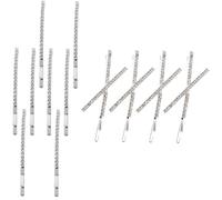 HAPINARY 12 Pcs Rhinestone Hair Clips for Women Metal Rhinestone Bobby Pin X Shaped Silver Classic Delicate Simple Design Withstand Long Period Using Not Easy to Fade for Banquet