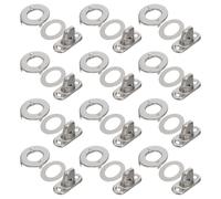 HAPINARY 12 Sets Metal Lock Buckle Hat Button Fasteners for DIY Canvas Bag Closures Purse Rotating Fastening Studs Handbag Closure Canvas Rotating Turn Fasteners