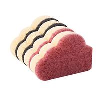 HAPINARY 12pcs Cloud Shaped Kitchen Cleaning Sponge Set Creative Dish and Bowl Scrubbers Red Non-Scratch Sponges for Home Cleaning