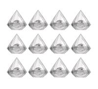 HAPINARY 12Pcs Diamond-Shaped Candy Boxes Sturdy Wrapping Case for Wedding Favour and Party Sharing