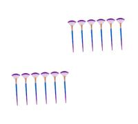 HAPINARY 12pcs Fan-shaped Facial Brush for Easy Application of Masks and Highlighters Soft Flexible Bristles for Smooth Even Coverage for Home and Travel Use