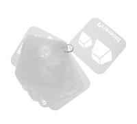 HAPINARY 12pcs Geometric Painting Stencils - 5.12''X5.12'' Plastic Geometry Pattern Templates with Ring - Spraying Drawing Art Tools for Kids DIY Crafts Supplies School Math Learning