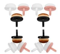 HAPINARY 12pcs Nail Dust Brush Set with Gentle Nylon Bristles and Plastic round Handles for Thorough Detail Cleaning, Compact Finger Ring Duster Brushes for Daily Salon Work and Manicure