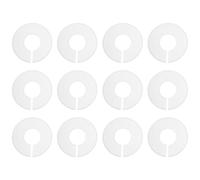 HAPINARY 12pcs Plastic Clothes Dividers Round Hangers Dividers for Baby Clothes Size Identification Lightweight Closet Organization