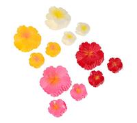 HAPINARY 12PCS Plumeria Hair Clips Lightweight Flower Claw Barrettes Comfortable Secure Grip Hawaiian Tropical Hair Accessories for Women Beach Summer Events