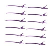 HAPINARY 12pcs Professional Hair Sectioning Clips for Styling Comfortable to Hold Hairdressing Barrettes Purple for Salons and Home Use for Hair Partitioning and Dying