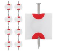 HAPINARY 12pcs Trick Nail in Finger Prank with Realistic Appearance and Spooky Decor for Halloween Party or Stage Props, Cloth Material Prop for April Fools and Pranks