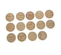 HAPINARY 12pcs Wooden Cards Unisex Monthly Commemorative Photo Props for Newborn Growth Tracking Material for Safe Memories
