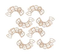 HAPINARY 150pcs DIY Wooden Fairy Door and Window Kit Unfinished Miniature Garden Door Accessories for Dollhouse Tree Decor Scrapbooking and Fairy Garden Craft Projects Natural Wood Blank