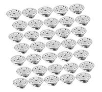 HAPINARY 150Pcs Silver Locking Pin Backs for Tie Tacks Brooch Pins Durable Clutch Fasteners Badge Crafting DIY Jewelry Making Supplies