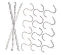 HAPINARY 15pcs Diy Doll False Eyelashes Strip 0.8cm Multi-color Black Brown Tea Craft Lashes for Doll Makeup and Toy Decoration