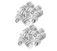HAPINARY 15Pcs Electric Fence Wire Connectors Clamps, Speeds Up Wire Replacement and Inspection, Aluminium Alloy Split Bolt Joint Clamp for Farm, Livestock Fencing and Pasture Boundaries