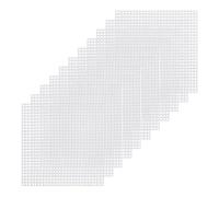 HAPINARY 15pcs Plastic Embroidery Canvas Sheets White Square Mesh Grid for Cross Stitch and Crochet Bag Base, Smooth Surface, Burr-Free Plastic Grid Preventing Bending or Warping, 3x3 Inch