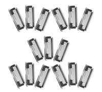 HAPINARY 15pcs Spring-Loaded File Folder Clip Clipboard Clamps Silver Metal Stable Structure Increase Friction Solid and Thicken Metal for Classroom and Store Or Display Art Pieces