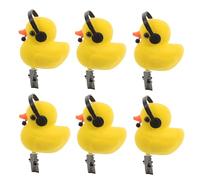 HAPINARY 15pcs Yellow Duck Cartoon Hair Clips Lightweight Decorative Barrettes for Festive Parties Travel Outdoor Use Accessories