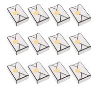 HAPINARY 16Pcs Vintage Stamp Candy Boxes Small White Envelope-Shaped Paper Boxes with Black Edge for Wedding Favour Sweets and Snack Packaging