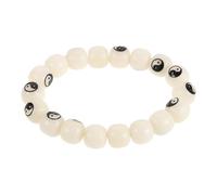 HAPINARY 18 Bead Bodhi Root Bracelet Hand Carved with Barrel Beads Resistant to Cracking Unisex Design Versatile Timeless Look for Yoga and Feng Shui