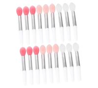 HAPINARY 18pcs Cosmetic Lip Brush Lipstick Applicator Lip Mask Brush Face Makeup Soft Silicone Head Compact Lightweight for Home Salon