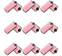 HAPINARY 18pcs Pink Sponge Hair Curlers 4cm Diameter Large Soft Flexible Rollers for Heatless Styling Sleep Use Suitable for Short and Long Hair Front Bangs Curtain Bangs