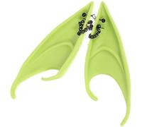 HAPINARY 1pair Cosplay Fairy Ears Prop for Adults and Elegant Fruit Green Decorative Elf Ears for Party Halloween Prom Carnival and Photo Shoot Accessories