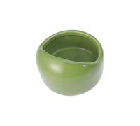 HAPINARY 1pc Ceramic Hamster Feeding Bowl Chew Resistant Pet Dish for Small Animals for Gerbils and Hamsters Easy to Clean and Convenient Green