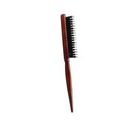 HAPINARY 1pc Curly Hair Comb Wooden Handle Boar Bristle Brush for Scalp Massage Teasing Styling Lightweight Hair Tool for Curly