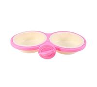 HAPINARY 1pc Pet Hanging Double Bowl for Cats and Dogs Anti- Pet Food and Water Dispenser Splash Design Bowl
