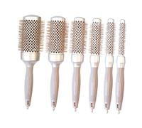 HAPINARY 1pc Professional Aluminum Curling Comb for Salon and Home Use Ergonomic Hair Styling Tool for Women Multi-purpose Detangling Roller