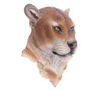 HAPINARY 1pc Resin Animal Head Wall Hanging Decor Realistic Leopard Adornment for Home Decoration Creative Wall Art for Living Room Bedroom Office Unique Resin Craft Fade-resistant