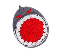 HAPINARY 1pc Shape Pet Sniff Training Mat Slow Eating Cushion for Dogs Cats Grey Snuffle Pad for Reducing Anxiety and Encouraging Natural Eating