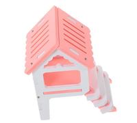 HAPINARY 1set Double Hamster Hideout House with Ladder Multi-purpose Animal Hut for Hamsters Guinea Pigs and Rats Design for Resting and Playing
