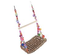 HAPINARY 1set Funny Bird Stand Hammock for Parrots Climbing Toy for Parakeet Birdcage and Wear-resistant Bird Swing for Creating Happy Atmosphere