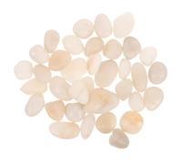 HAPINARY 1set Natural Polished Pebbles for Fish Tank Decoration and Garden Landscaping Bag Smooth Aquarium Gravel for Creative Aquascaping and Terrarium Design