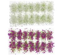 HAPINARY 2 Boxes of Resin and Can be Freely Cut with Refined Design Static Grass Tufts and Realistic Appearance, Practical for Architecture Trees and Train Railway Model Sand Table Decor