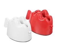 HAPINARY 2-Pack Manual Toothpaste Squeezer Clip White Red Easy Squeeze Tool for Efficient Toothpaste Dispensing for Home and Travel