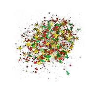 HAPINARY 2 Packs Glittering Sequins Decor Christmas Decoration Pvc Delicate Creative Holiday Scatters 20g Party Supplies Assorted style Color