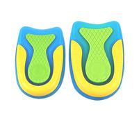 HAPINARY 2 Pairs Heel Pad Half Insole for Shoes SEBS TPE and Fabric Pressure Distribution for Men Women Walk for a Long Time Size S